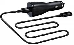 Автомобильный зарядный Samsung ECA-U21CBE черный на 2 Ампера.