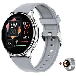 Розумний наручний годинник Smart Melisia Silver Rubber (2 ремінці)