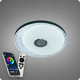 Люстра світлодіодна 517 Dlight RGB з пультом і колонкою 80Вт Білий (02160) - мініатюра 7