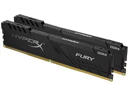 Модуль памяти HyperX DDR4 16Gb (2x8) Kingston Fury Black 2400 MHz (HX424C15FB3K2/16) Б/у