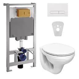 Комплект инсталляция Volle Master 141919 + унитаз Kolo Idol M1310000U с сидением полипропилен, Белый