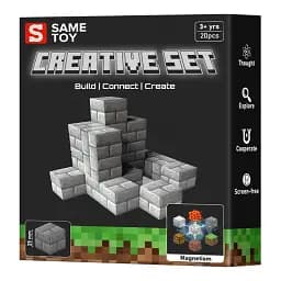 Магнитный конструктор Same Toy Creative Set Stone 20 эл. (MCRAFT-9862-SM)