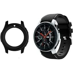 Комплект Watchbands: силіконовий ремінець чорний + чохол чорний Samsung Galaxy 46mm (WBKW-46-4-146)