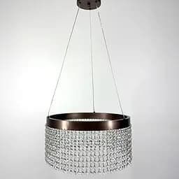 Неймовірна кришталева люстра з бронзовим обводком h25 Line.F 2802/1 25 BR