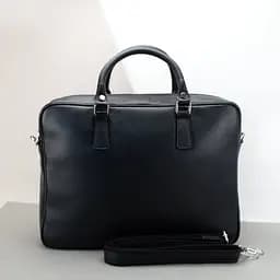 Сумка-портфель для ноутбука и документов кожаная А4 Virginia Conti M01287_f  черная