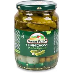 Огурцы Dream Valley корнишоны деликатесные маринованные 720 мл