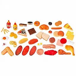 Великий ігровий набір продуктів Miniland, 52 шт. (30815)
