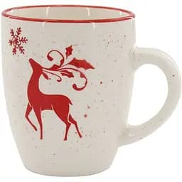 Чашка Limited Edition Ny Red Deer керамічна для чаю/кави 350 мл, біла з малюнком (TRSC-BR5021-M04)