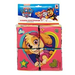 Игрушка мягконабивная набор кубиков "Конструктор Щенячий патруль" МС 090501-10