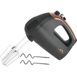 Ручний міксер Monte MT-2007 для дому 5 швидкостей 2 насадки Чорний/Бронзовий 700 Вт