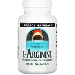 Амінокислота Source Naturals L-Arginine 500 мг 100 капсул
