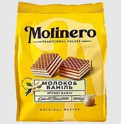 Вафли Molinero с молочно-ванильным вкусом 200 г