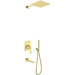 Душова система Kohlman Experience 30 gold + BOX прихованого монтажу KPL-QW211EGDQ30, Золотий