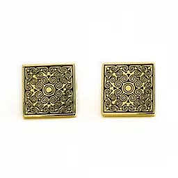Запонка Handmade 1,5х1,5 см acs0011913 - мініатюра 4