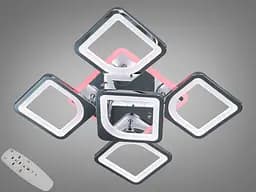 Світлодіодна люстра смарт світильник з пультом, 85W, хром