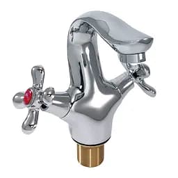 Смеситель для умывальника буксовый литой гусак гайка Frap 1/10 F10731-B Хром