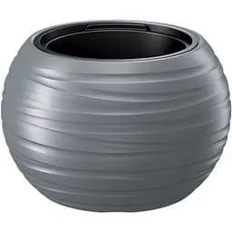 Горщик для квітів Prosperplast Maze з вкладишем 396х260 мм сірий (89007-405)