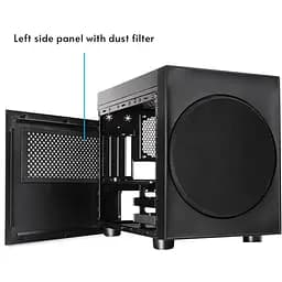 Корпус Chieftec THE CUBE CI-03B-OP, без БЖ, fan 20 см, mATX, Black (CI-03B-OP) - мініатюра 7