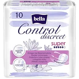 Прокладки урологічні Bella Control Discreet Super 10 шт.