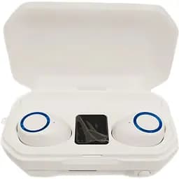 Бездротові навушники TWS M12 з боксом для заряджання White (au188)