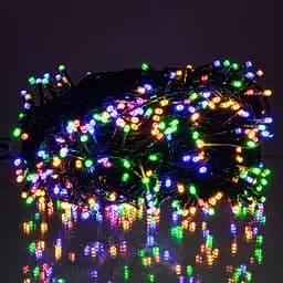 Новогодняя гирлянда Рождественская фея GarlandoPro 50 м 500 LED черная проволока Мультиколор CF500L50MBML