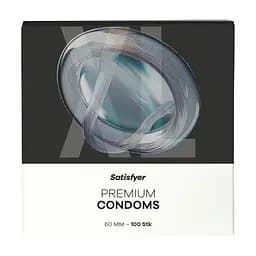 Презервативи Satisfyer Premium Condoms 60 мм (XL), 100 шт.
