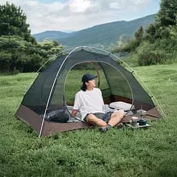 Намет двомісний Naturehike Greek Style (CNK2300ZP024) світло-кавовий - мініатюра 7
