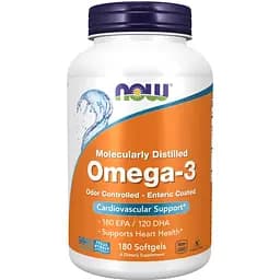 Омега 3 Now Foods Omega 3 Enteric 180 sgels