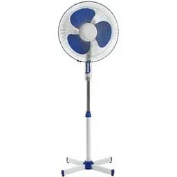 Напольный поворотный электрический вентилятор Maestro MR-900 с защитной решеткой для дома офиса (синий)