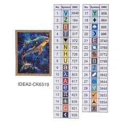 Набір з алмазною мозаїкою "Касатка" 40*50 см, IDEA2-CK6519, ТМ "99IDEAS" - мініатюра 8