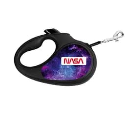 Повідець-рулетка для собак Waudog R-leash малюнок NASA21 M до 25 кг 5 м світловідбивна стрічка