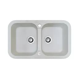 Кухонная мойка Adamant Twins 765x470x190 белый 297223, Белый
