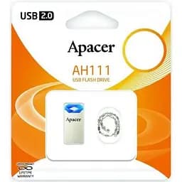 USB флеш накопичувач Apacer 64GB AH111 Blue USB 2.0 (AP64GAH111U-1) - мініатюра 6