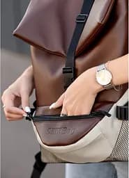 Жіночий рюкзак Sambag RENEDOUBLE шоколадний 37 х 31 х 14 см (27151120r) - мініатюра 6