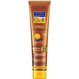 Сонцезахисний крем 4 в 1 Eveline Q10+R Spa, SPF 25, 125 мл