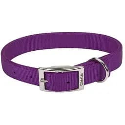Нашийник для собак Coastal Double Ply подвійний нейлон 2,5х65 см (пурпурний)
