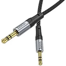 Кабель AUX звуковий Hoco UPA26 Fresh 3.5 мм M - 3.5 мм M 1 м чорний