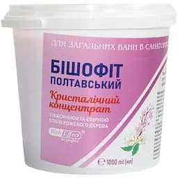 Концентрат для ванн Bishofit Полтавський, кристалічний, з жасмином та ефірною олією рожевого дерева, 1000 мл