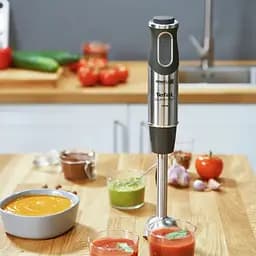 Блендер заглибний 2в1 Tefal Quickchef 1000 Вт чаша 800 мл чопер 500 мл сріблясто-чорний (HB659838) - мініатюра 9