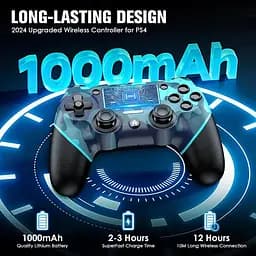 Бездротовий контролер JORREP для PS4 з функцією подвійної вібрації та звуку - мініатюра 7