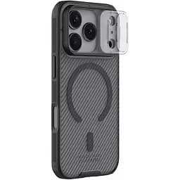 Карбонова накладка Nillkin CamShield Pro Magnetic для Apple iPhone 17 Pro Max (6.9) Transparent black