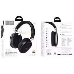 Навушники 2-в-1 бездротові та провідні Hoco W35 Bluetooth 5.3 чорні - мініатюра 3