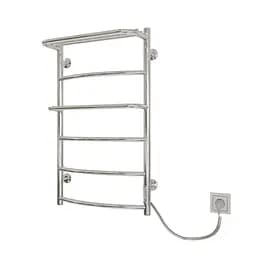 Электрический полотенцесушитель Kosser Каскад с полкой 800x500/6 ER ДКп02ER, Хром, Правое