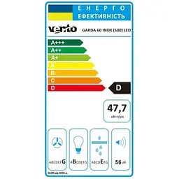 Витяжка Ventolux Garda 60 Inox (500) LED - мініатюра 7