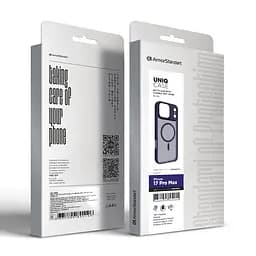Чехол для Apple iPhone 17 Pro Max, Uniq MagCase, синий, противоударный, панель-накладка с MagSafe, ударопрочный TPU+PC, с магнитом MagSafe, поддержка полноценной беспроводной зарядки, ArmorStandart (ARM86272) - мініатюра 6
