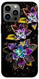 Чохол Demsky Flowers on black для Apple iPhone 13 Pro Max (6.7)
