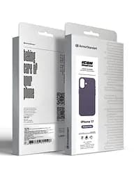 Силиконовый чехол с MagSafe для Apple iPhone 17, ICON2 MagCase, фиолетовый, противоударный, панель с мягкой подкладкой, защита всего корпуса, поддержка беспроводной зарядки, совместим с защитными стеклами и пленками, ArmorStandart (ARM88991) - мініатюра 10