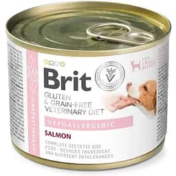 Корм вологий Brit VetDiet Hypoallergenic для собак із харчовою алергією з лососем 200 г