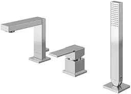 Смеситель для ванны Kohlman Excelent хром на борт ванны QB241H Хром
