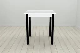 Стіл кухонний Ferrum-decor Агата 75x70x70 Чорний ДСП Біле 16мм (FRD-106245)
